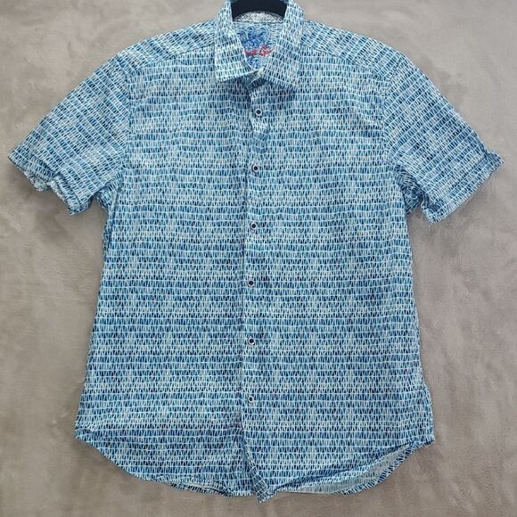 ROBERT GRAHAM | LARGE MEN'S | PINE BLUFF CLASSIC SHORT SLEEVE PINE BLUFF BLUE - Picture 2 of 14